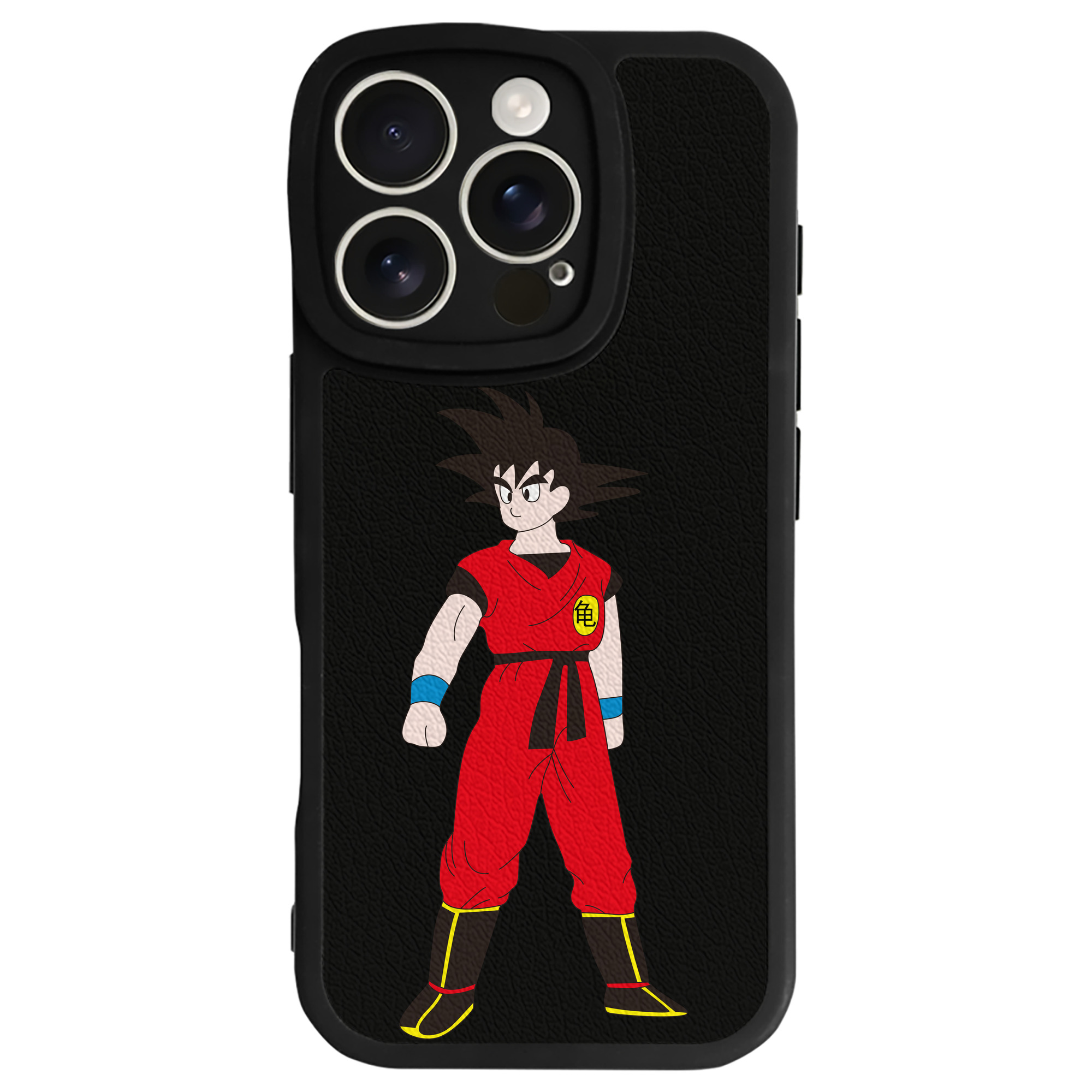 （画像用） ドラゴンボール 孫悟空（そん ごくう）Son Goku カカロット DRAGON BALL Kakarotto 【iPhone 16シリーズ対応】シリコンスマホケース（レザー調） 材質：シリコン